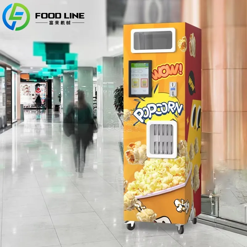 Beliebter intelligenter kommerzieller Verkaufsautomat Roboter zur Herstellung von Popcornmaschinen Automatischer Popcorn-Verkaufsautomat für das Einkaufszentrum