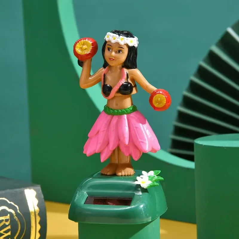 Yaratıcı Hawaii hula dans kız süsleme, araba dekorasyon güneş sallayarak kafa bebek, eğlenceli dans eden kız ev dekorasyon süsler