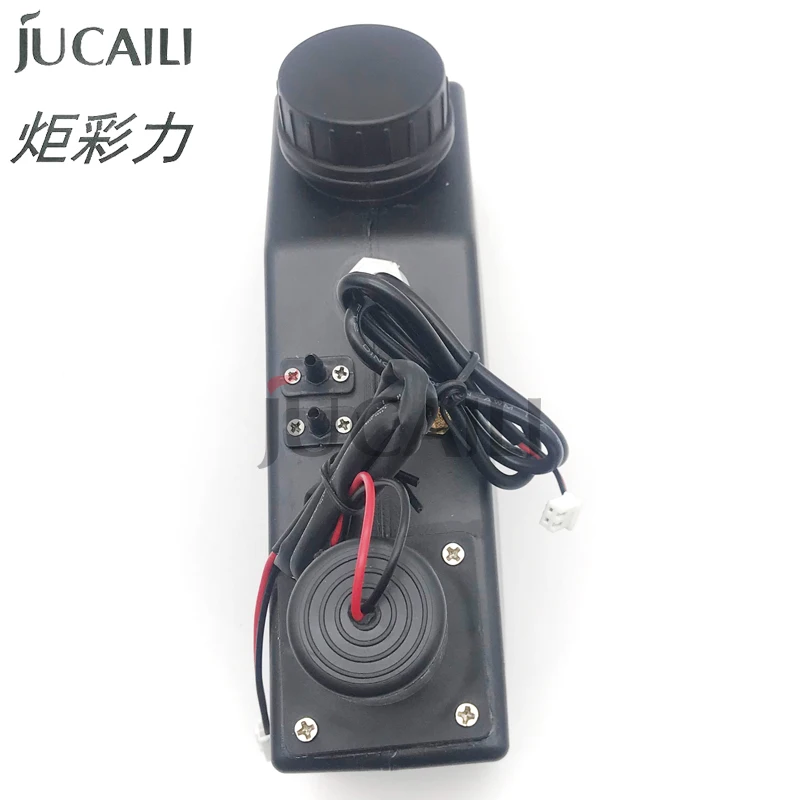 JCL 500mL UV Ink Tank Cartridge with Stirring Motor and Level Sensor Mute White Inks Sub Tank Bulk 0.5L with Silencer