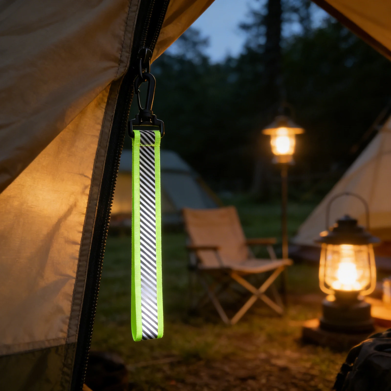 

8Pcs Reflective Keychain Safety Reflector Double Sided High Visibility Tags for Backpack Running Cycling Camping Outdoor Use