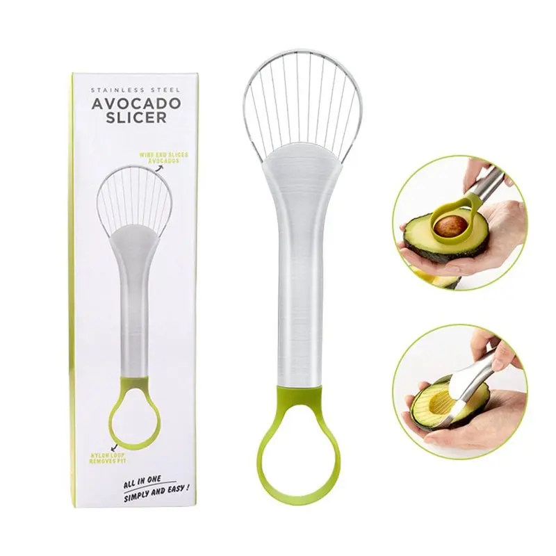 Avocado Cutter Slicer Peeler Scoop Kitchen Tool - Multifunctional 2 in 1