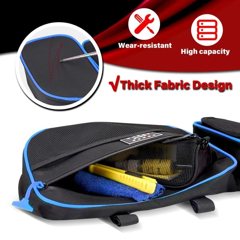 UTV Front Upper Door Bags Car Organizer For Can Am Maverick X3 XDS Canam Max R 4x4 Turbo R with Removable Knee Pad image 6