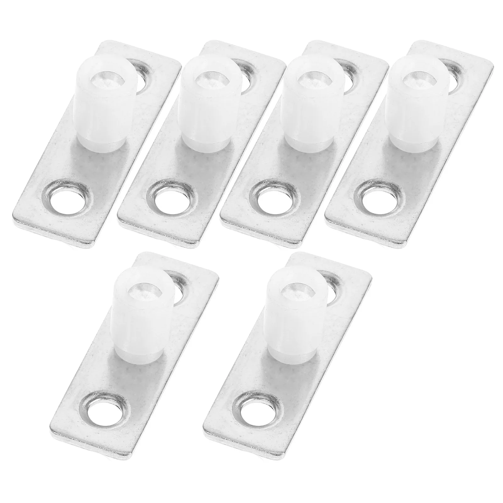 6 قطعة أدلة أرضية باب الحظيرة من الفولاذ المقاوم للصدأ ABS دليل باب خزانة المنزلقة مسار سفلي دليل أرضية عملية سلسة وهادئة