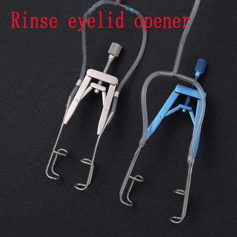 

Microscopic instruments ophthalmic flushing eyelid opener stainless steel titanium alloy eyelid opener with holes can be used to