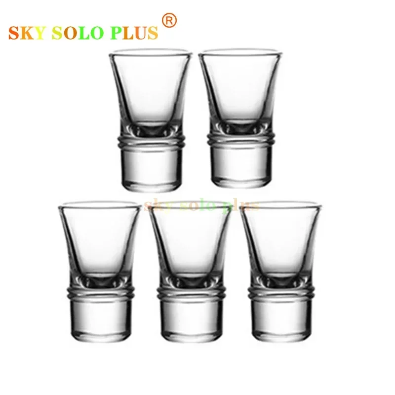 Authentic SKY SOLO PLUS 5PCS SHOT GLASS CUP High Borosilicate Bulb