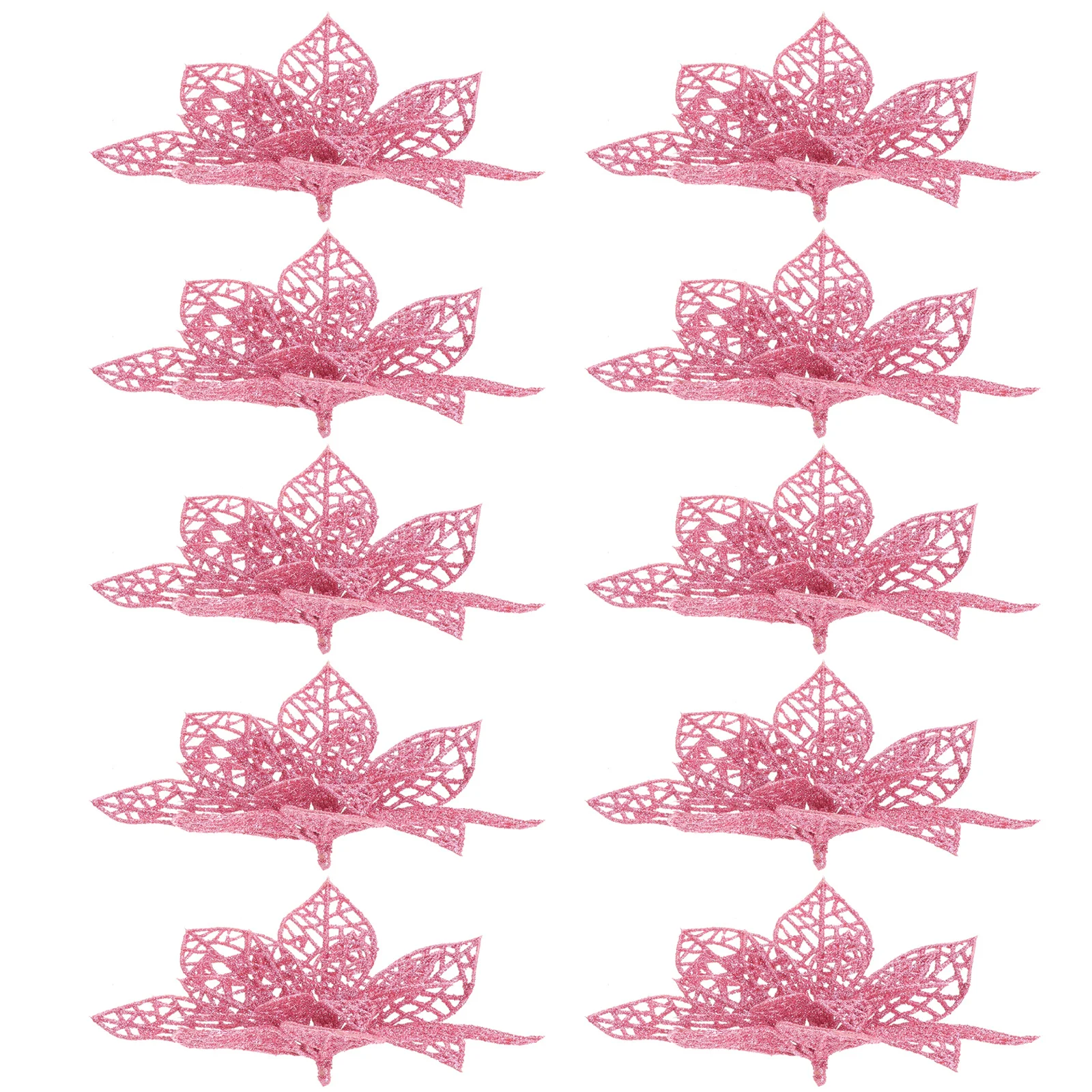

10pcs Artificial Christmas Tree Flowers Beautiful Simulated Decorative Reusable Stylish Birthday Party Home Decoration