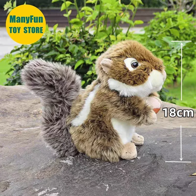Peluche de Ardilla Realista, Juguete de Peluche Tamias, Muñeco de Simulación de Ardilla, Regalo para Niños y Coleccionistas