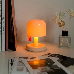 Mini Sunset Night Lights Warmwhite Lighting Touch Sensor Table Lamp Room Decoration USB Charging Power Mushroom Desk Light