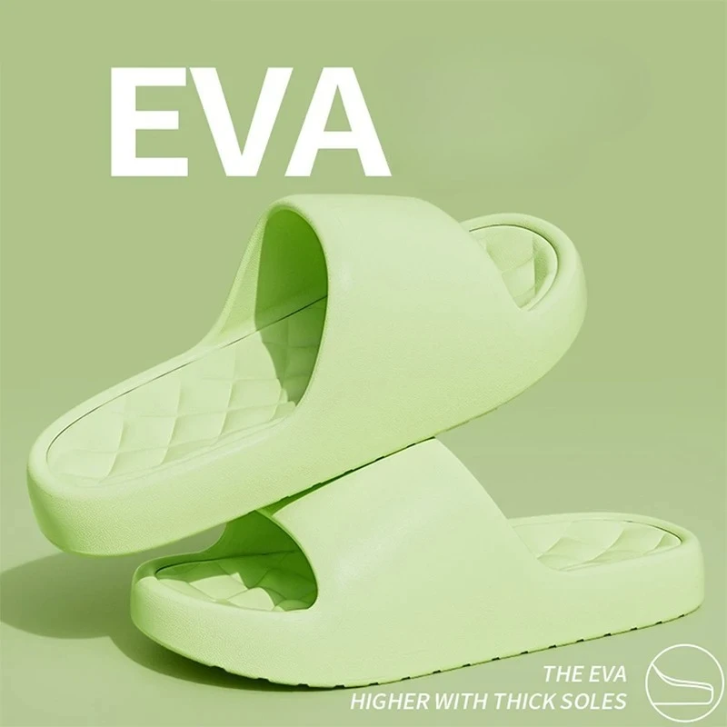 

EVA Slippers Women's Slippers for Summer Outdoor Wear Indoor Thick Soled Bathroom Shower Anti Slip Cool Slippers for Women Men