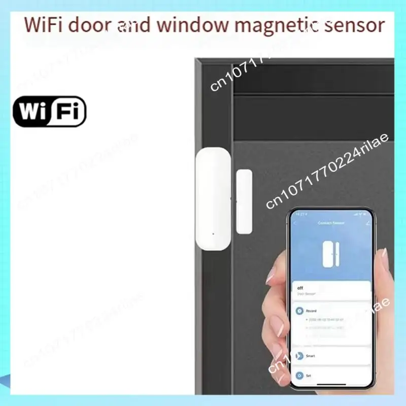 A17Z Wifi Door Window Sensor APP Smart Home Security Protection Door Open Closed Detector For Alexa Yandex Easy Install Easy To