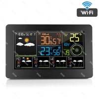 WIFI Smart Weather Station W4 Wind Speed Anemometer Indoor Outdoor Thermometer Hygrometer Wall Clock