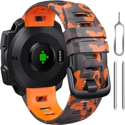 Runcool Garmin Instinct camouflage strap, Garmin Instinct 2/Instinct esports/solar/tidal/tactical strap