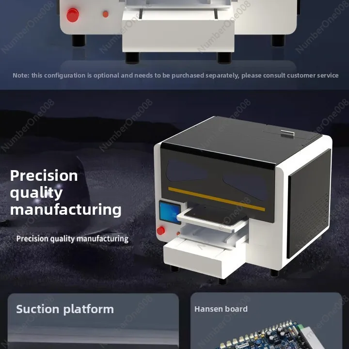 Small Visual Positioning UV Printer for Phone Cases, Acrylic, Metal Signs, Plastic, CDs, Cylindrical Printing