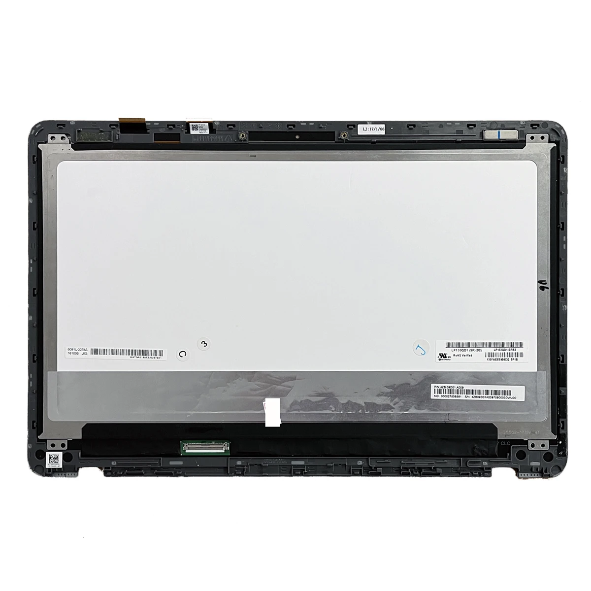 Conjunto digitalizador de tela sensível ao toque com moldura, display LCD, ASUS, ZenBook, UX360U, UX360UA, Série UX360UD, 3200 × 1800, 13,3 polegadas