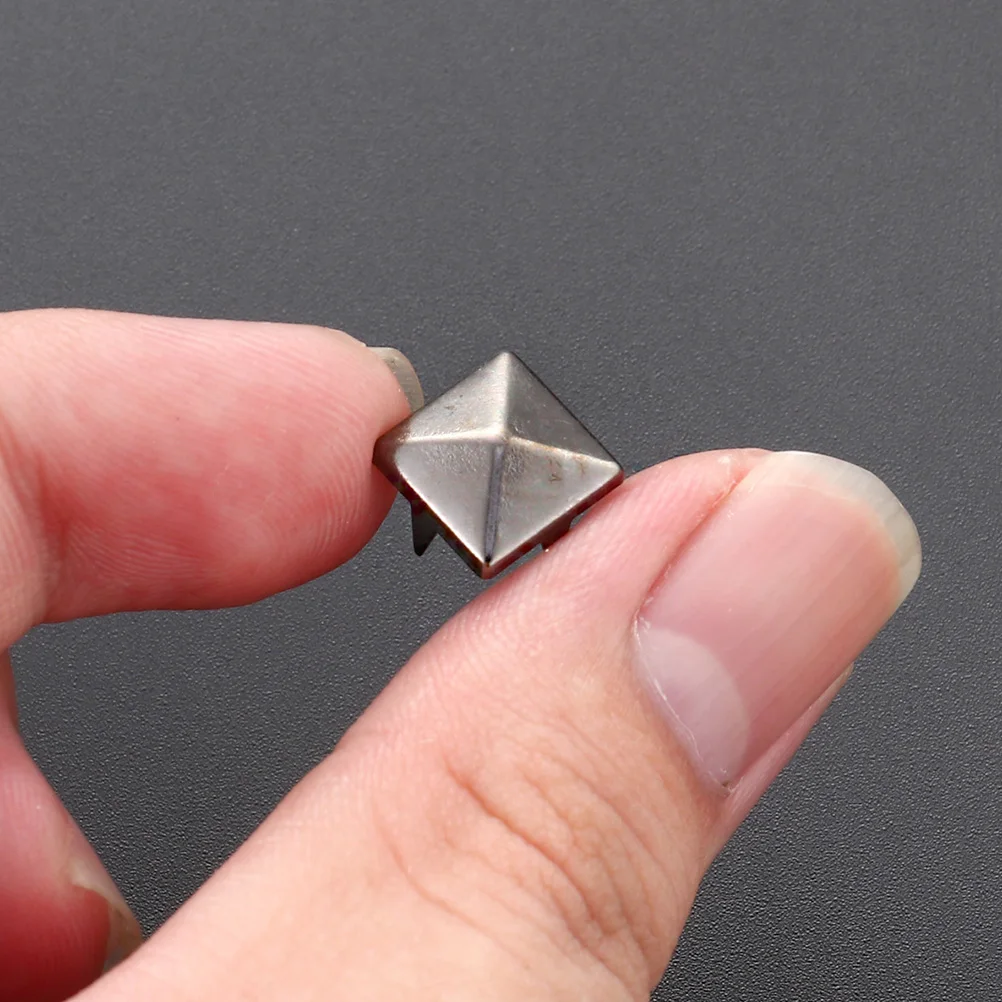 

400 Pcs Rivets Metal Decoration Crafting Diy Studs Accessories for Crafts Prong Is Square