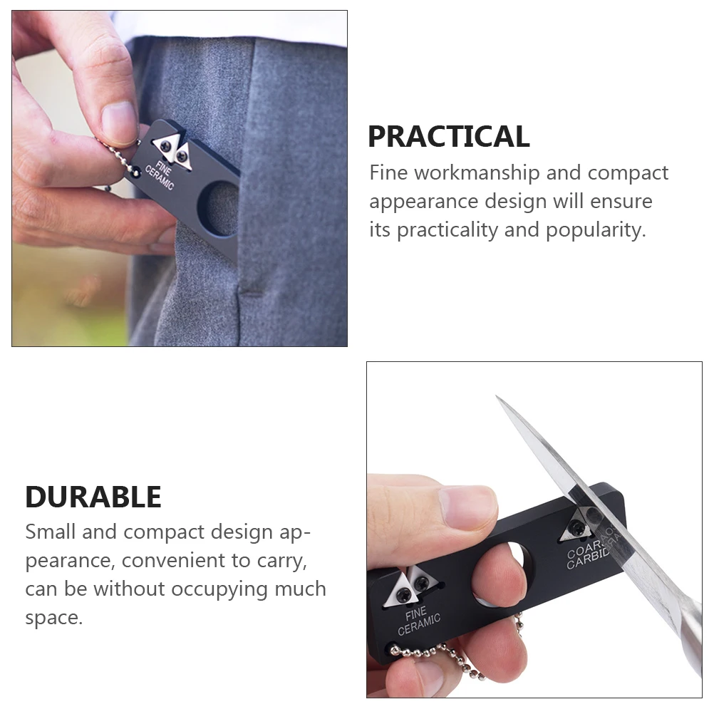 

Knife Sharpener Portable Small for Home Sharpening Tool Outdoor Cutter Sturdy Knives