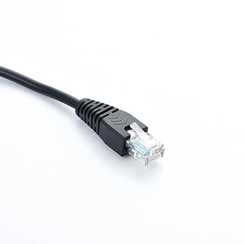 Câble d'extension réseau RJ45 à 8 cœurs, pas de soudure avec trou de vis, fixation de fil terminal allergique, convertisseur de prise mâle transparent