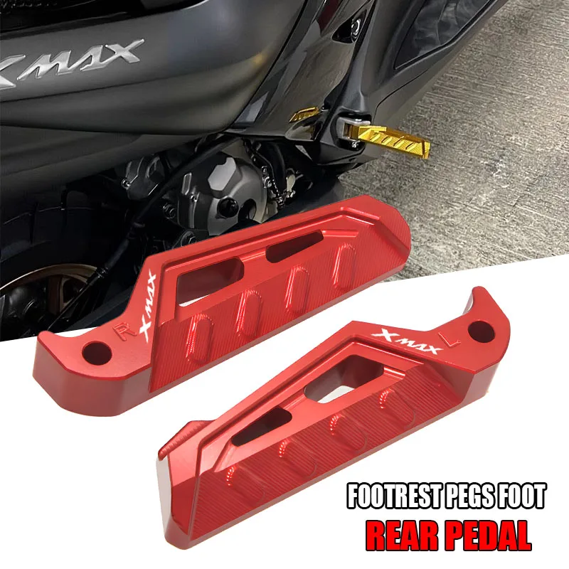 

Fit For XMAX300 XMAX250 X MAX XMAX 125 250 300 400 NMAX155 NMAX 155 Motorcycle Parts Rear Pedal Passenger Footrest Pegs Foot