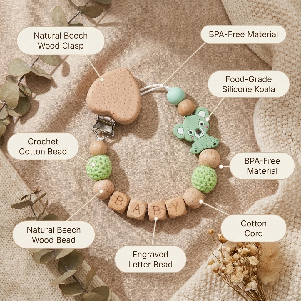 Personalizowany klips do smocz – Baby Teethers recenzja i cena