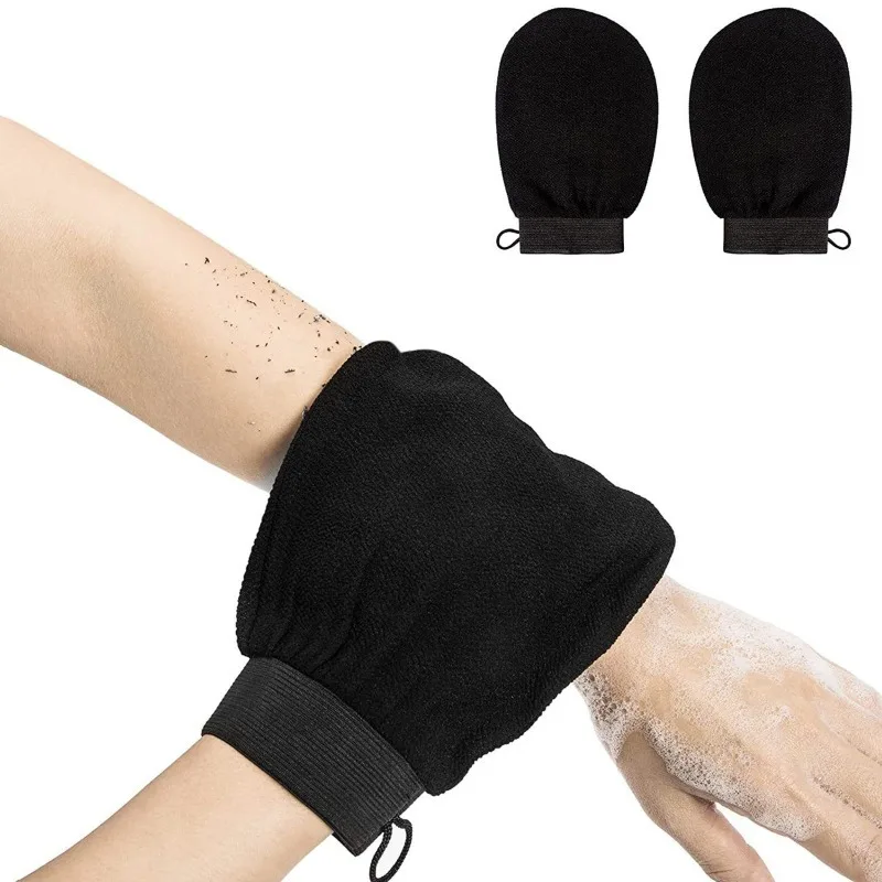 1/2/4PCS Scrub Exfoliating Gloves Gentle and Effective Cleansing Skin Dirt Dead Skin Back Body Double-sided Massage Bath Towel