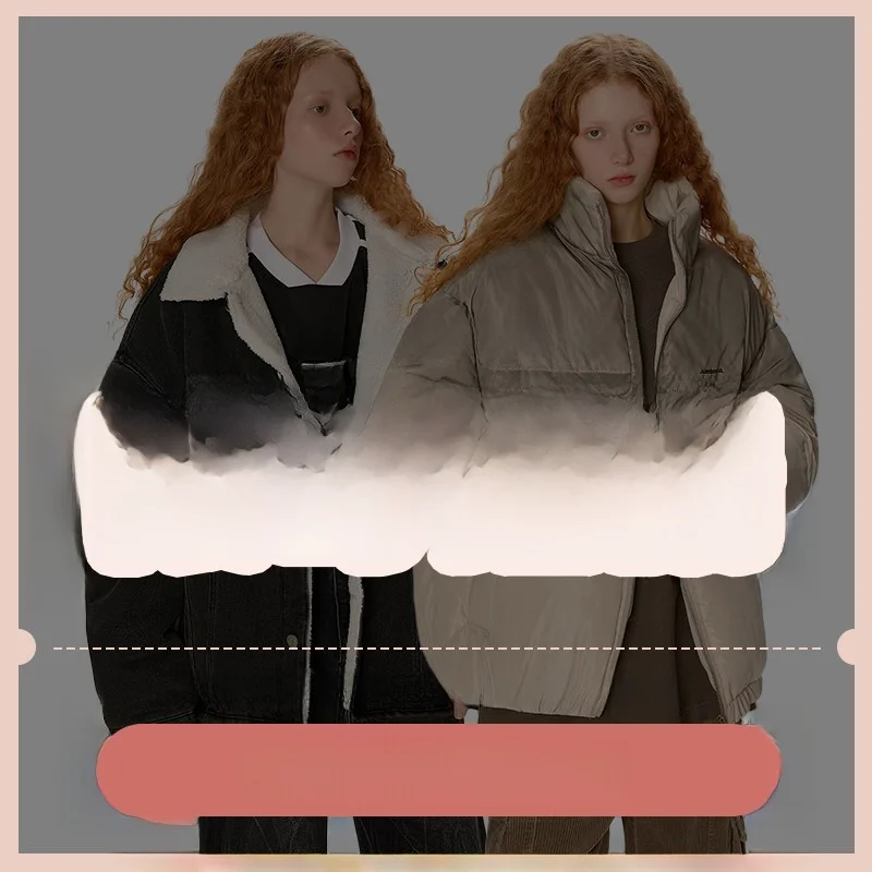 

Beetle Town Cotton Jaet Collection Casual Comfortable Long Sve Zipper Closure Stand Collar Coat for Women Winter Faion