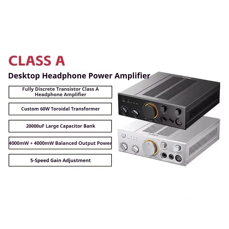 FiiO CLASS A Pure Class A Headphone Amplifier Preamp Combo Fully Discrete Triode Circuit Desktop Audio Power Amp For Audiophile