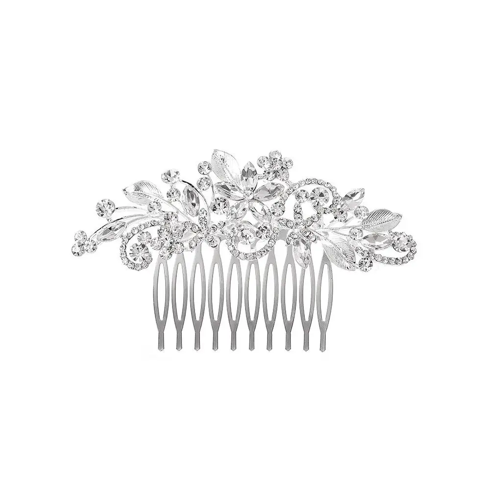 

2 шт. Элегантные сверкающие гребни для волос невесты, свадебные украшения для волос, аксессуары для вечеринок, реквизит для фотосессий, свадебные головные уборы