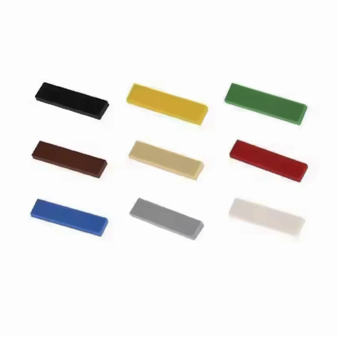 20PCS MOC Parts 2431 Tile 1x4 with Groove Building Blocks DIY Stacking Bricks Educational Toys for Kids