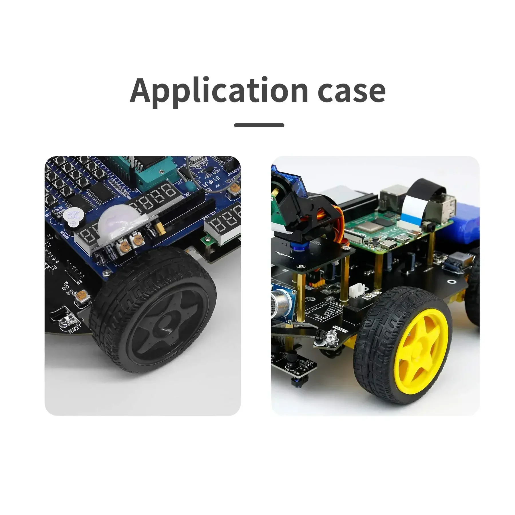 Yahboom 65mm Rubber Wheel Tire Compatible with TT Motor for Smart Car