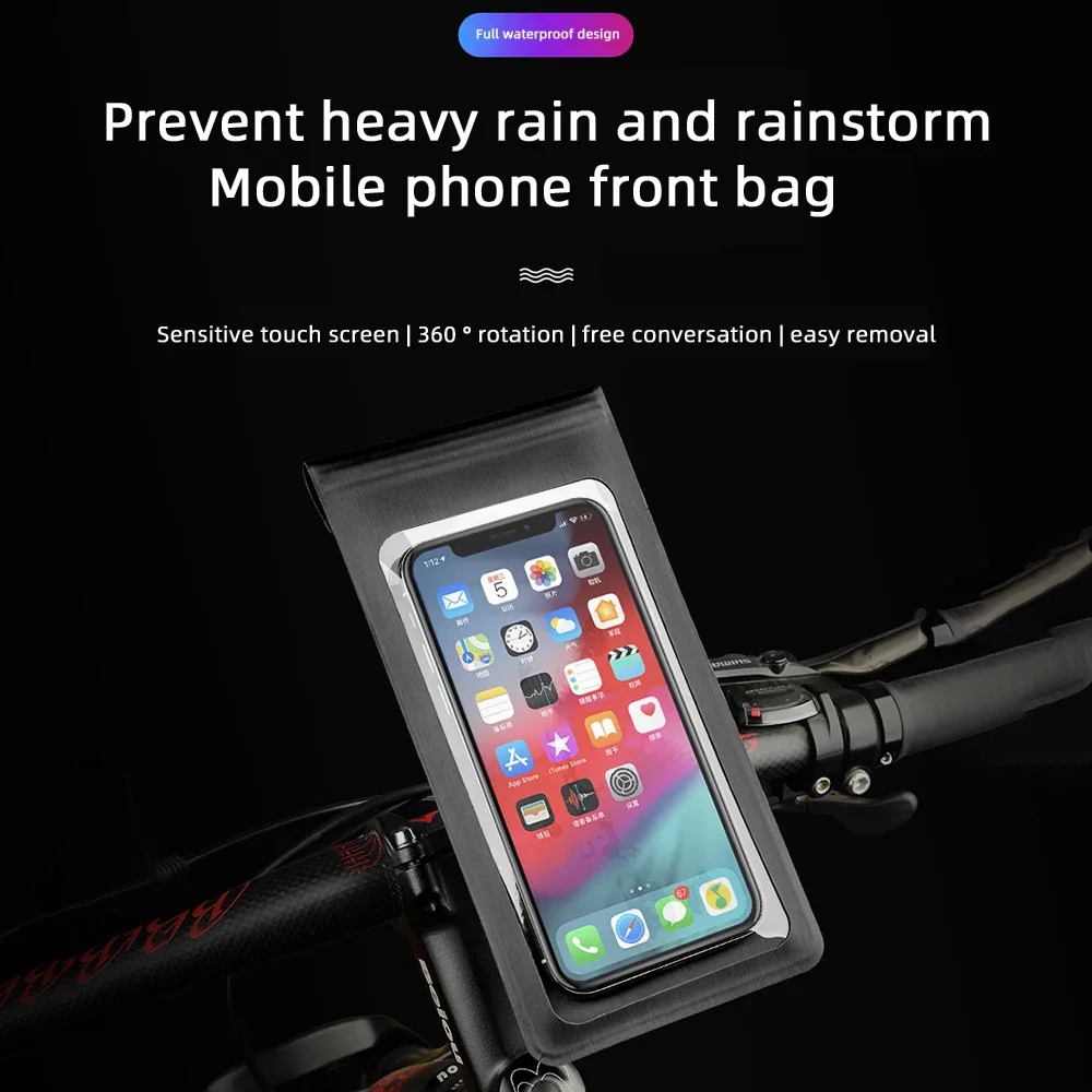 

Outdoor cycling phone holder waterproof bag, motorcycle waterproof holder, bicycle navigation phone holder