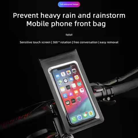 Outdoor cycling phone holder waterproof bag, motorcycle waterproof holder, bicycle navigation phone holder