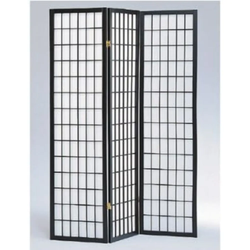 Panel Shoji Screen Room Divider 3-10 Panel 10 Panel, Black, White, Cherry, Natural