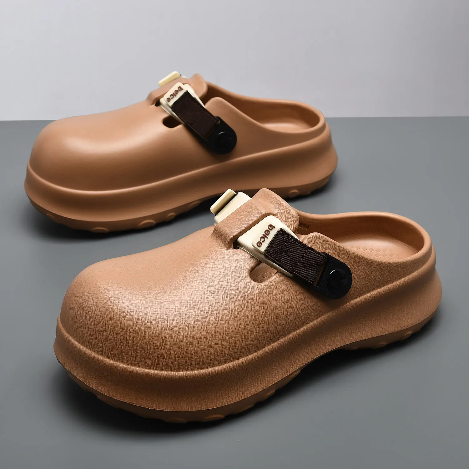 Men's EVA Clogs & Mules Outdoor Non-slip Thick-soled Garden Shoes Waterproof Slippers Round Toe Women Working Shoes