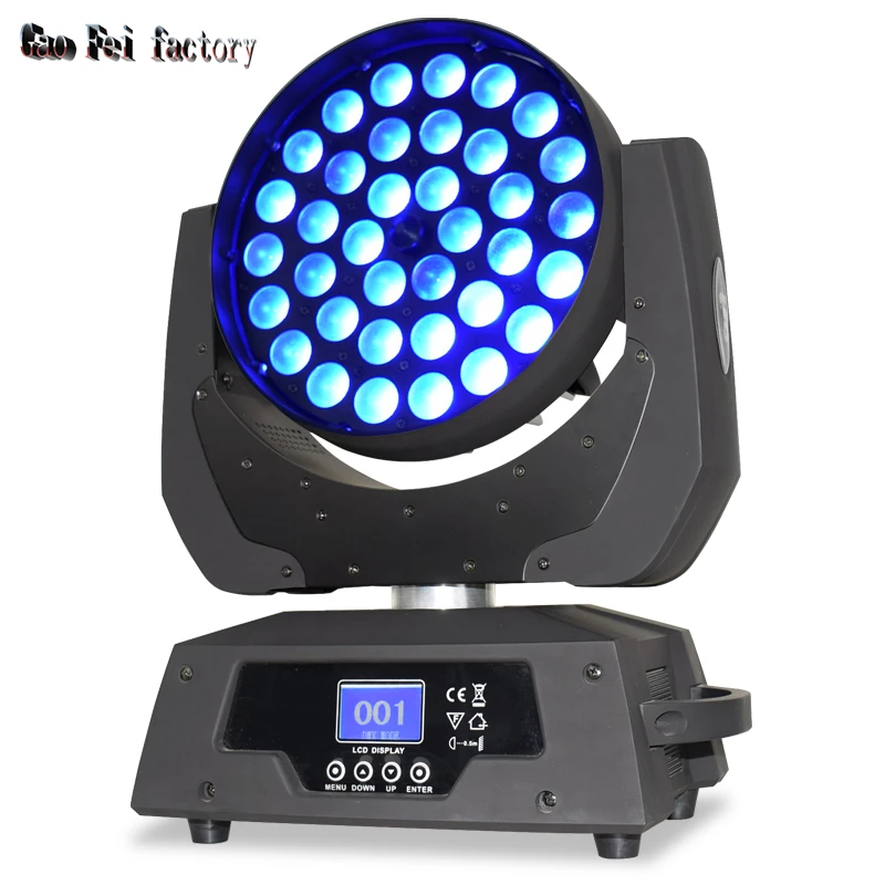 Imagem -03 - Led Zoom Moving Head Light Wash Movil Lights Rgbwa Mais uv 6in para dj Stage e Boate 36x18w 36x12w