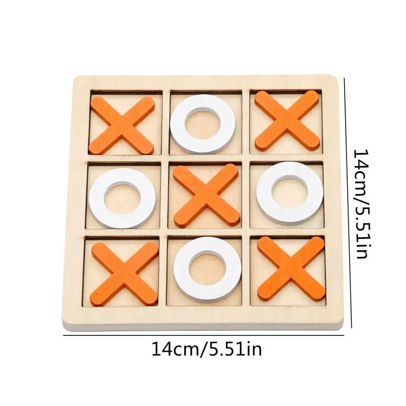 Xo Board Game Wooden Board Toy Parent-child Interaction Children's Game Development Intelligence Puzzle Desktop Toy Chess Gift