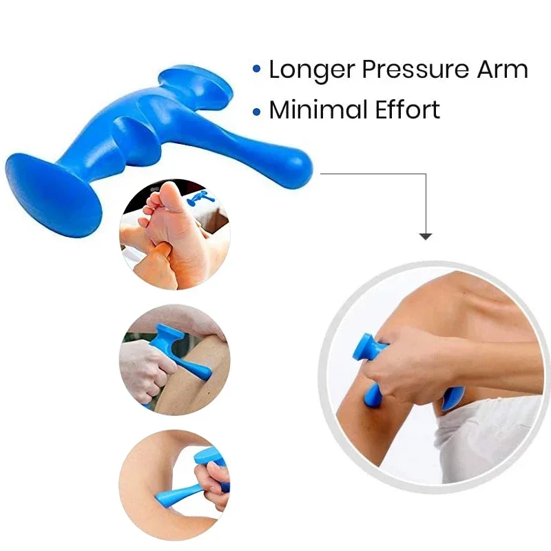 50Sets 2Pc/Set  Body Deep Tissue Manual Massage Tool Trigger Point Acupuncture Stick Thumb Saver Massager Foot Back Health RX