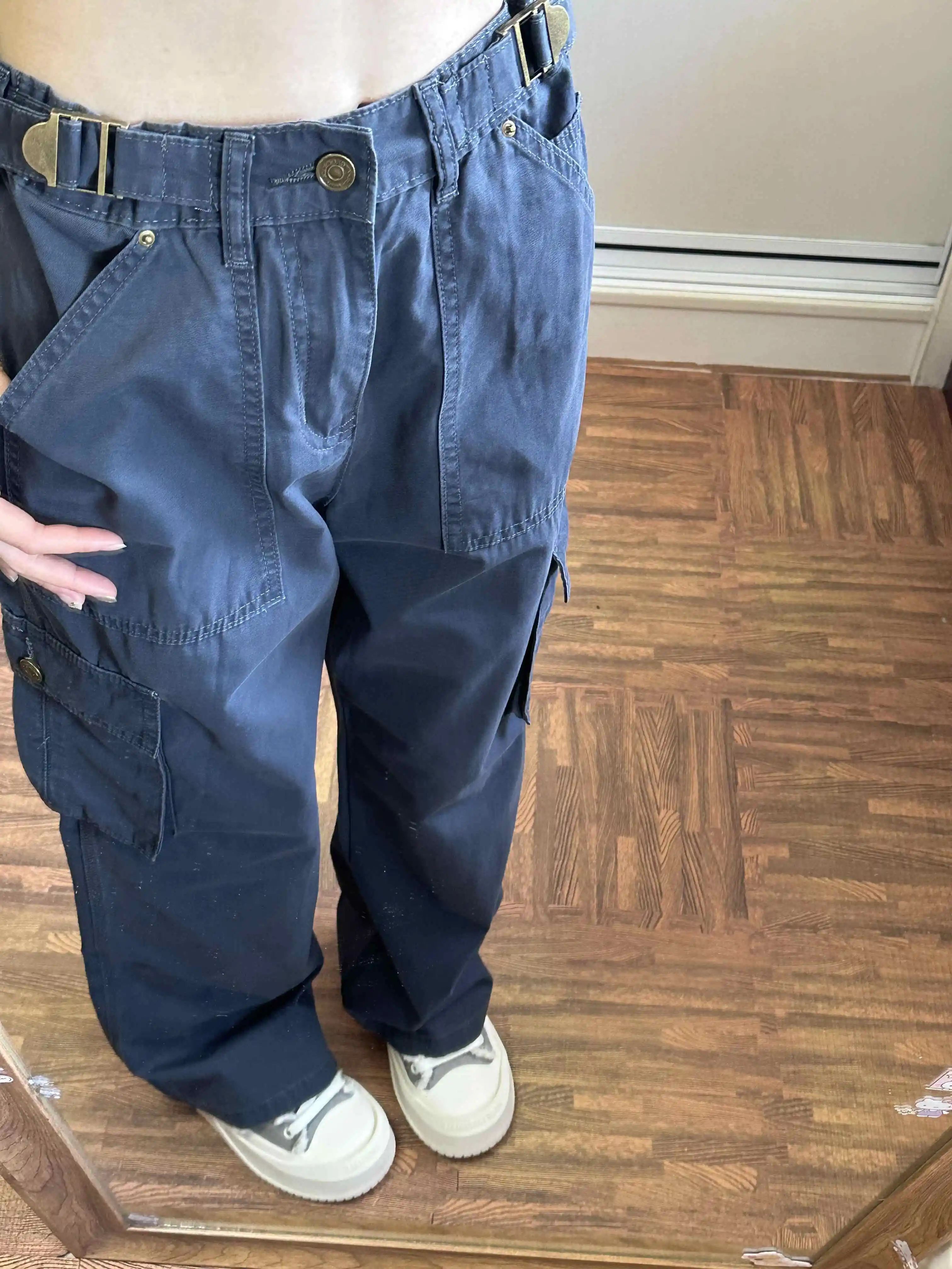 

Синие женские джинсы, уличная одежда, винтажная мода, широкие джинсы с высокой талией, женские брюки Y2K, новинка 2025 года, мешковатые джинсовые брюки в стиле хип-хоп