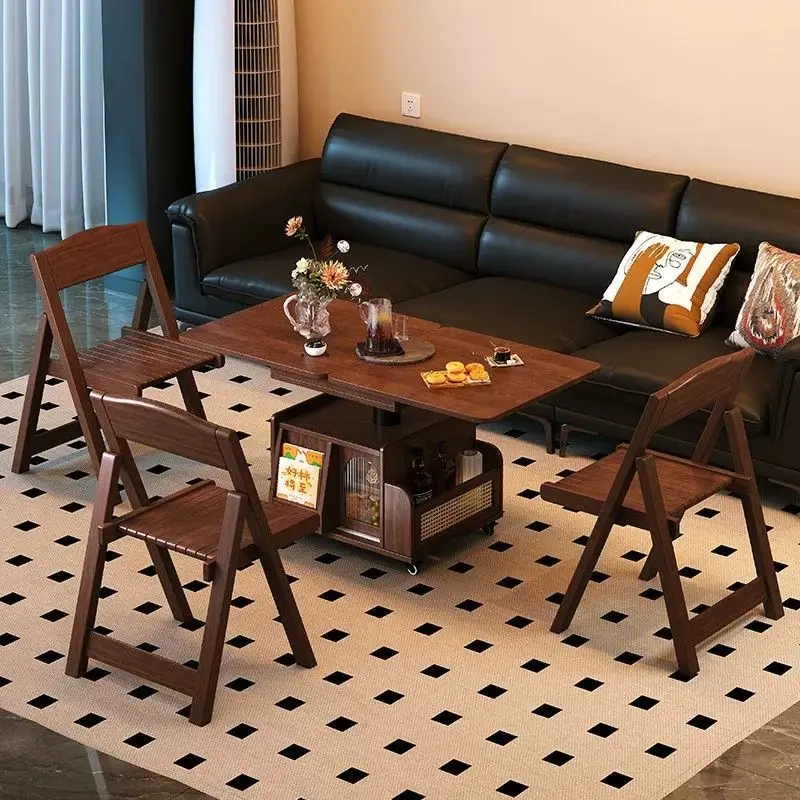Side few carts medium and ancient style household   dining table dual-purpose