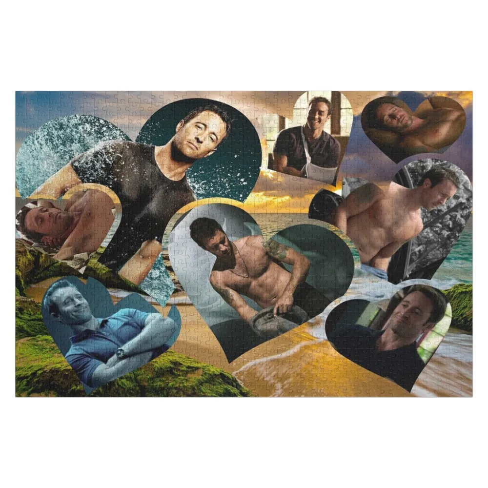 Alex O'Loughlin Collage 2 Jigsaw Puzzle Personalized Wood Name Customized Toys For Kids Puzzle