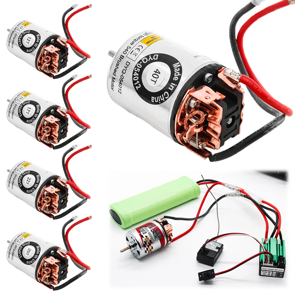 

540 Brush RC Car RC Electric Motors Waterproof Brushed Electric Motor for 1/10 RC Car Crawler Axial SCX10 90046 AXI03007