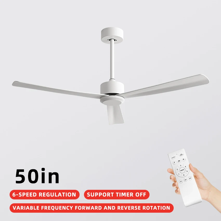 50 - Inch Inverter Ceiling Fan for Living Room & Bedroom: 6 - Speed Settings, Energy - Saving