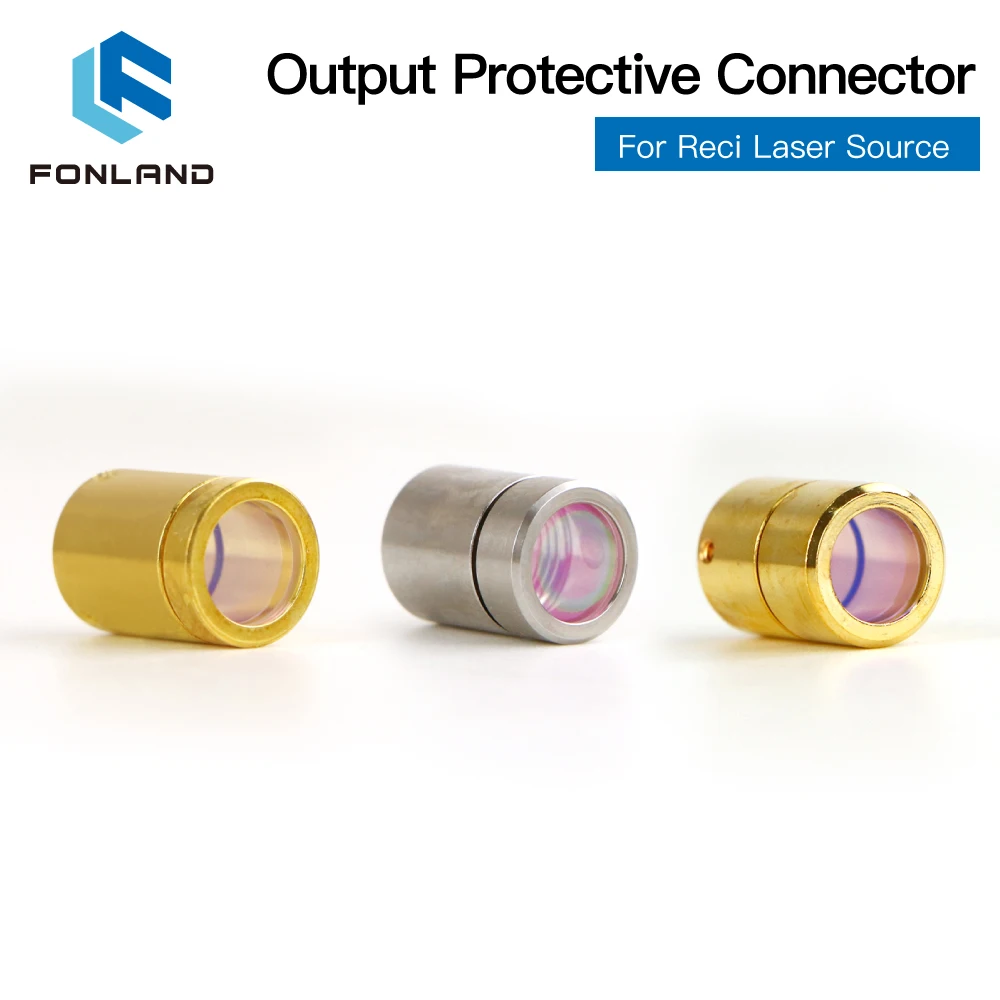 Fonland Fiber Laser Source QBH Output Connector Protective Window Lens Group for Reci Laser Cutting Head and Source Cable