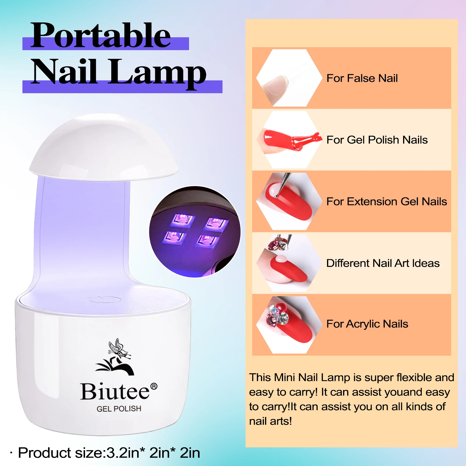 Easy Stick Solid Nail Patch Gel adesivo gommoso Bond colla UV punte per bastoncini da modellare che non scorre Gel UV per Nail Art solido trasparente 5ml