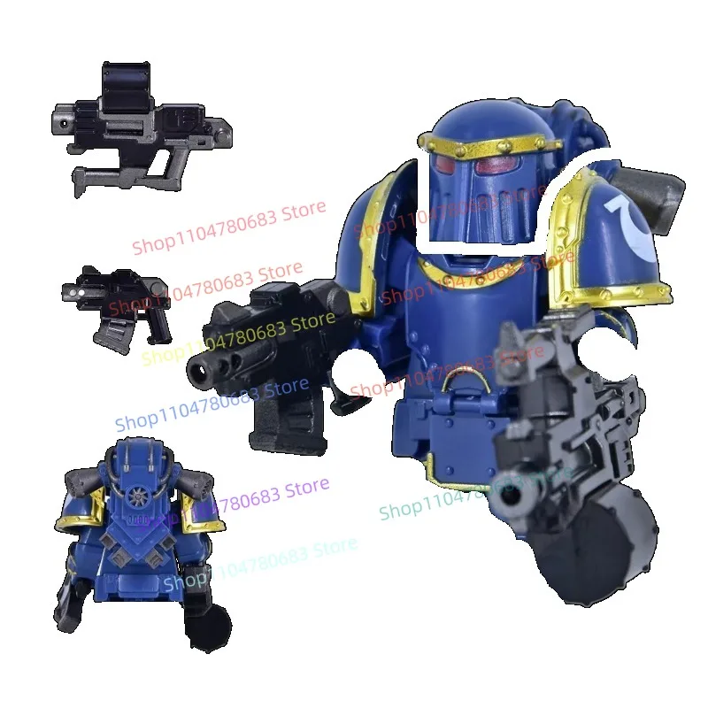 MOC строительный блок робот Mecha Knight полная мини-фигурка в сборе модель дисплей аниме персонаж мультфильма декоративная игрушка в подарок