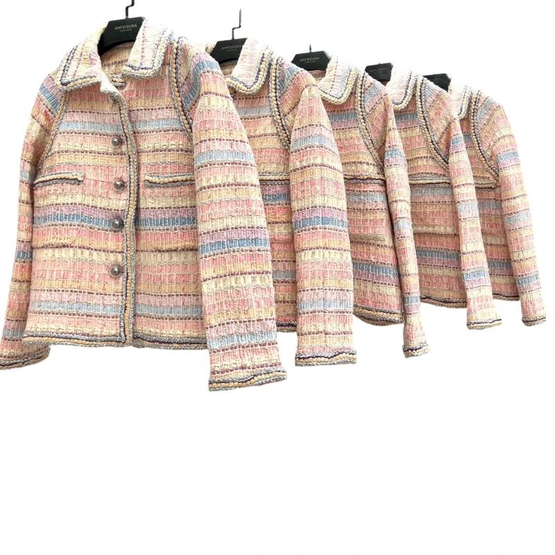 

French sense temperament female senior sense thousand gold wind macaron wool coat winter coats for women new coats & jackets