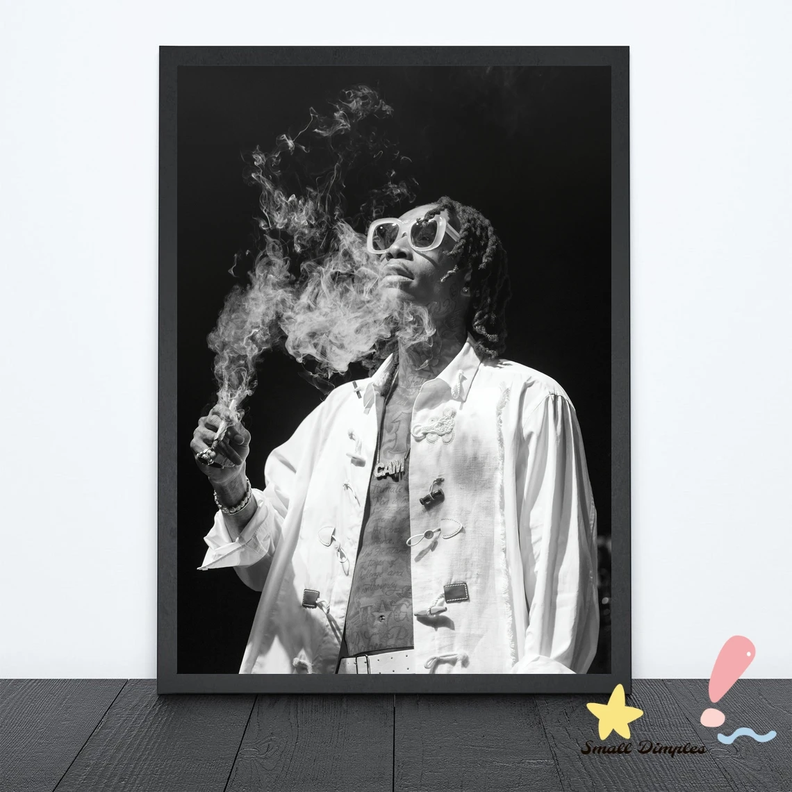 Wiz Khalifa Music Star Poster Canvas Art Print Home Decoration Wall Painting ( No Frame )