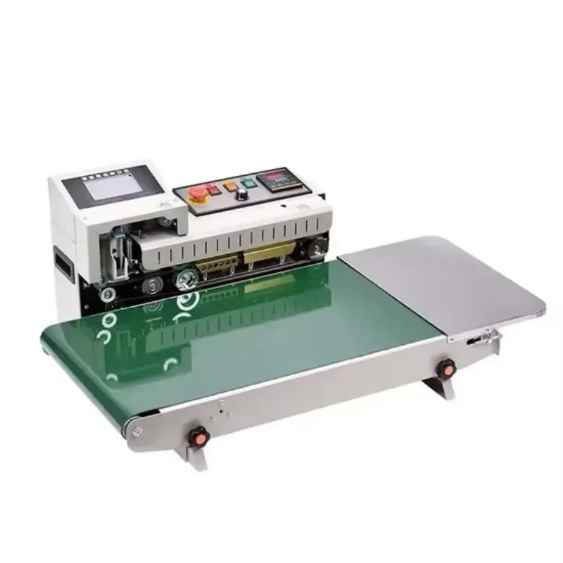 For YAOMATEC 12.7MM Touch Screen Automatic Continuous Date Coding Logo Inkjet Printer for Plastic Bags Packaging Heat Sealing