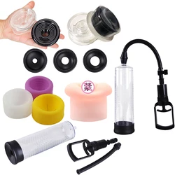 Electric Penis Pump Accessories Cylinder Cock Ring Sealed Sleeve Cover Glans Protector Replacement For Dick Extender Enhancer