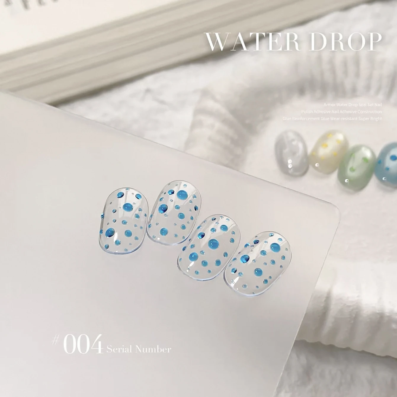 MIANEL Water Drop Top Coat 2026 Frühling/Sommer Kollektion Klares Vielseitiges Wassertropfenförmiges Nagelkunst-Funktionsgel – Detail 11