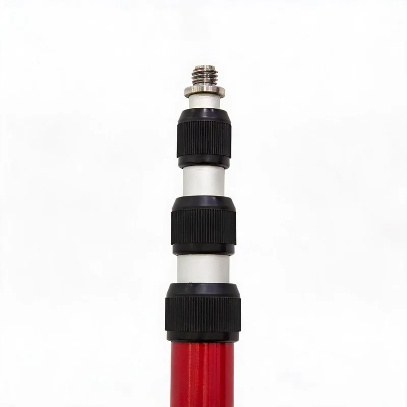 Hot Selling Telescopic Adjustable 5/8'' Adapter Aluminum Prism Pole 3.6M Prism Pole For Total Station